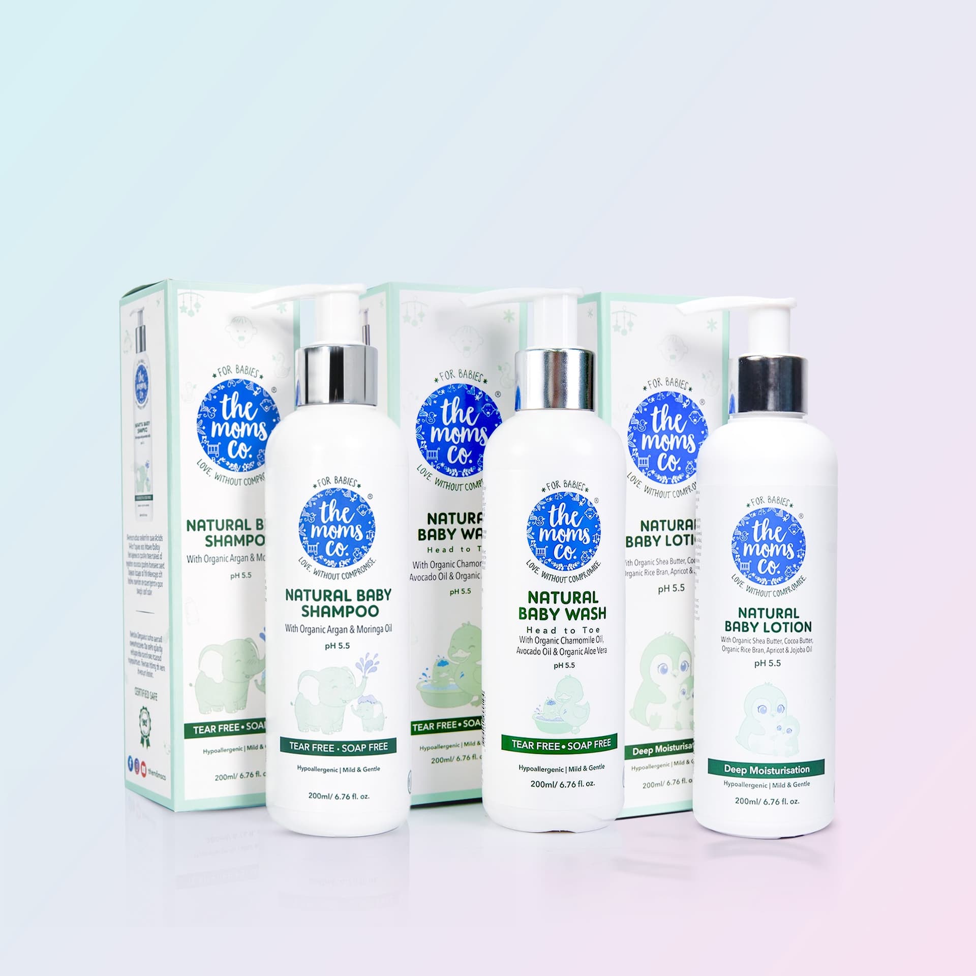 Baby Bath Ritual (Baby Wash & Baby Shampoo & Baby Lotion)