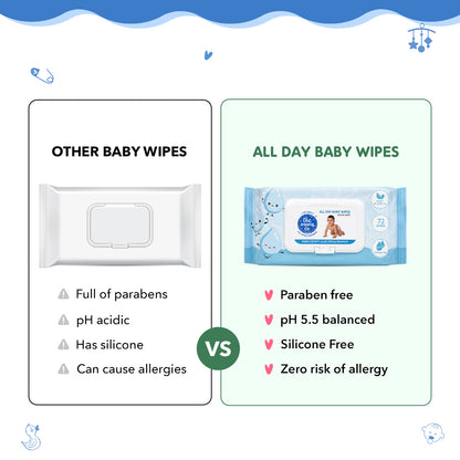All Day Baby Wipes - Pack of 4
