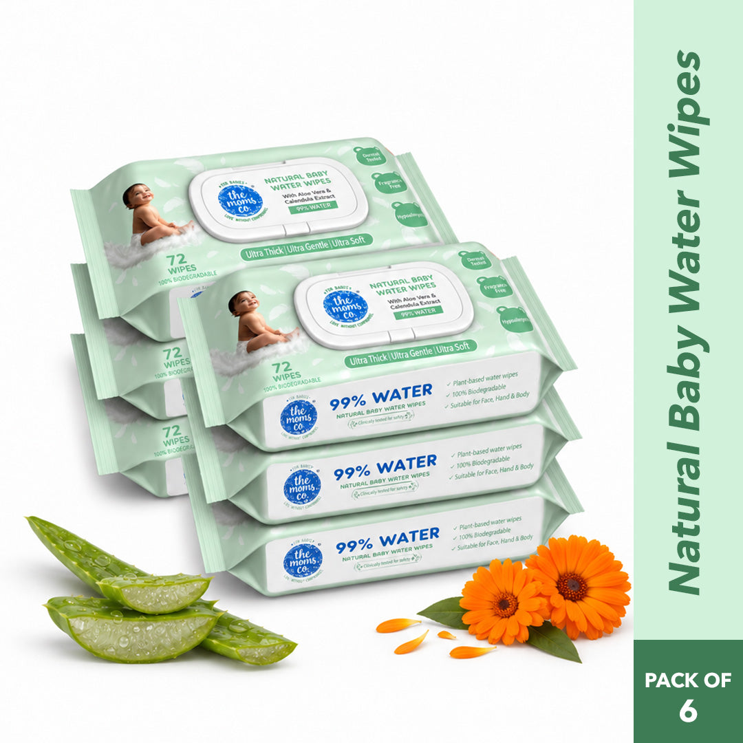 Natural Baby Water Wipes - 6 Packs